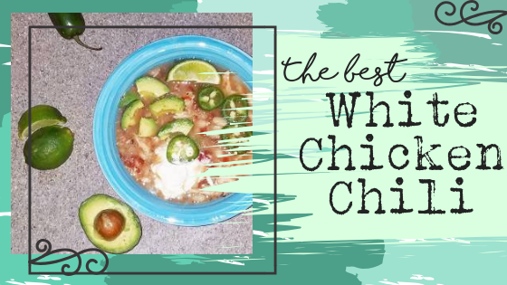 The best white chicken chili - healthy and gluten free