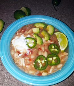 Finally, a healthy comfort food - white chicken chili! This crockpot recipe is perfect for fall! It's got a little kick, but not too spicy. And BONUS - you'll have leftovers, the prep is easy, and your whole family can enjoy it!